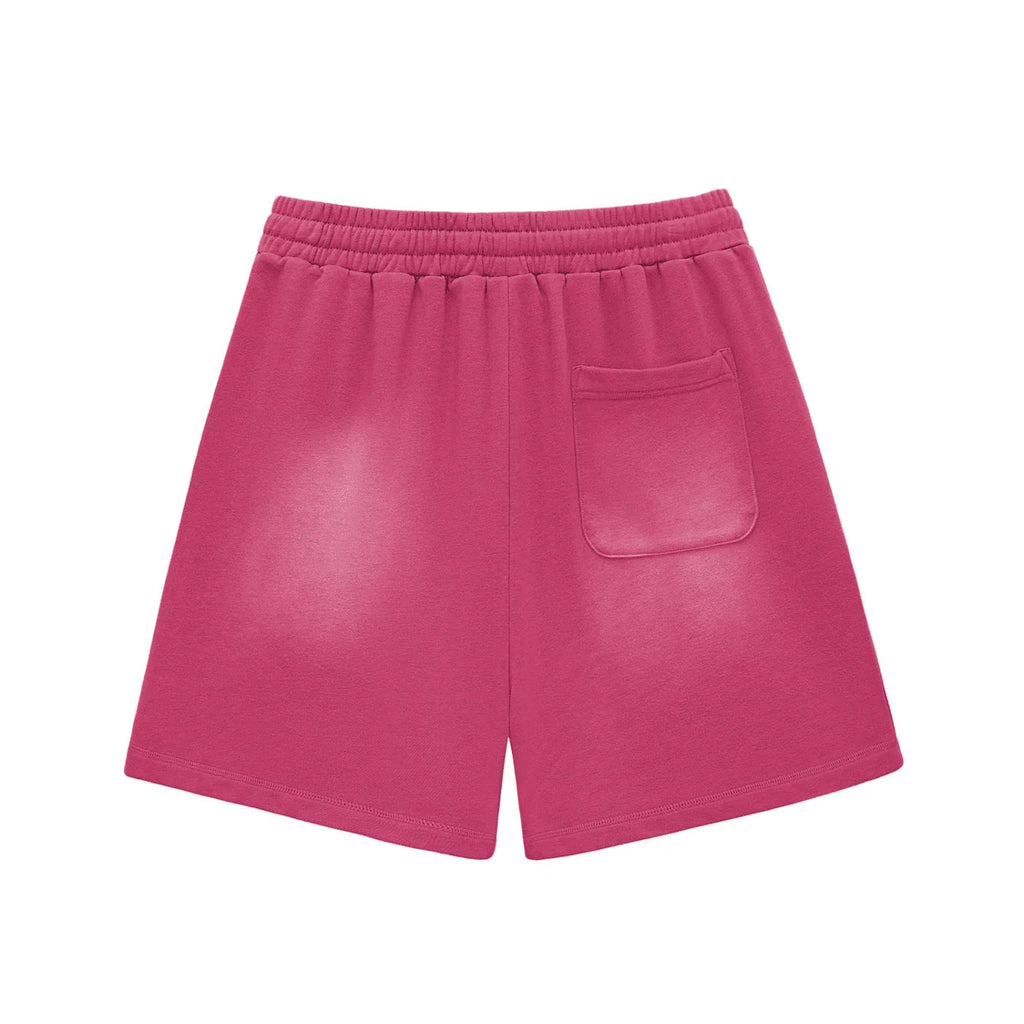 BEESMOOVE DOHIVE Fade Raw Edge Cotton Shorts - Beesmoove
