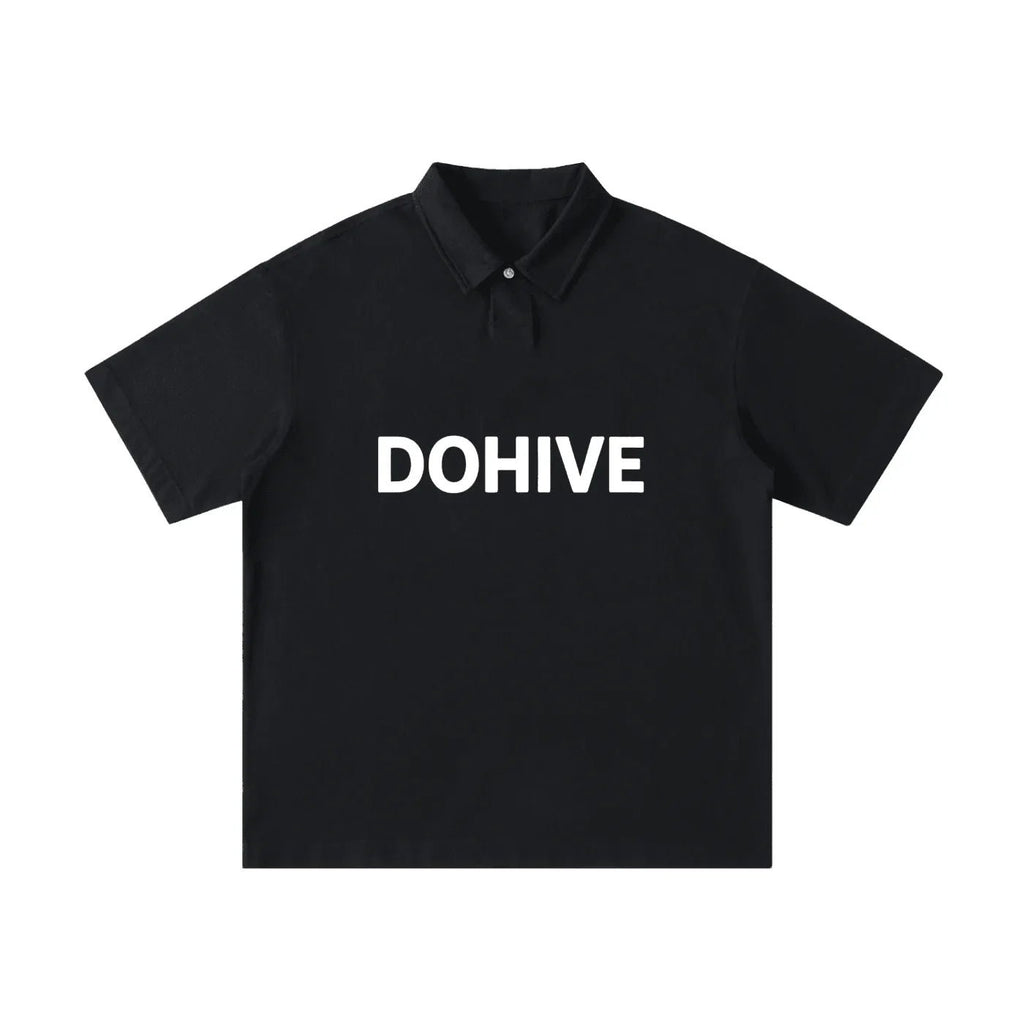 BEESMOOVE DOHIVE Loose Cotton Short - Sleeve Polo Shirt - Beesmoove