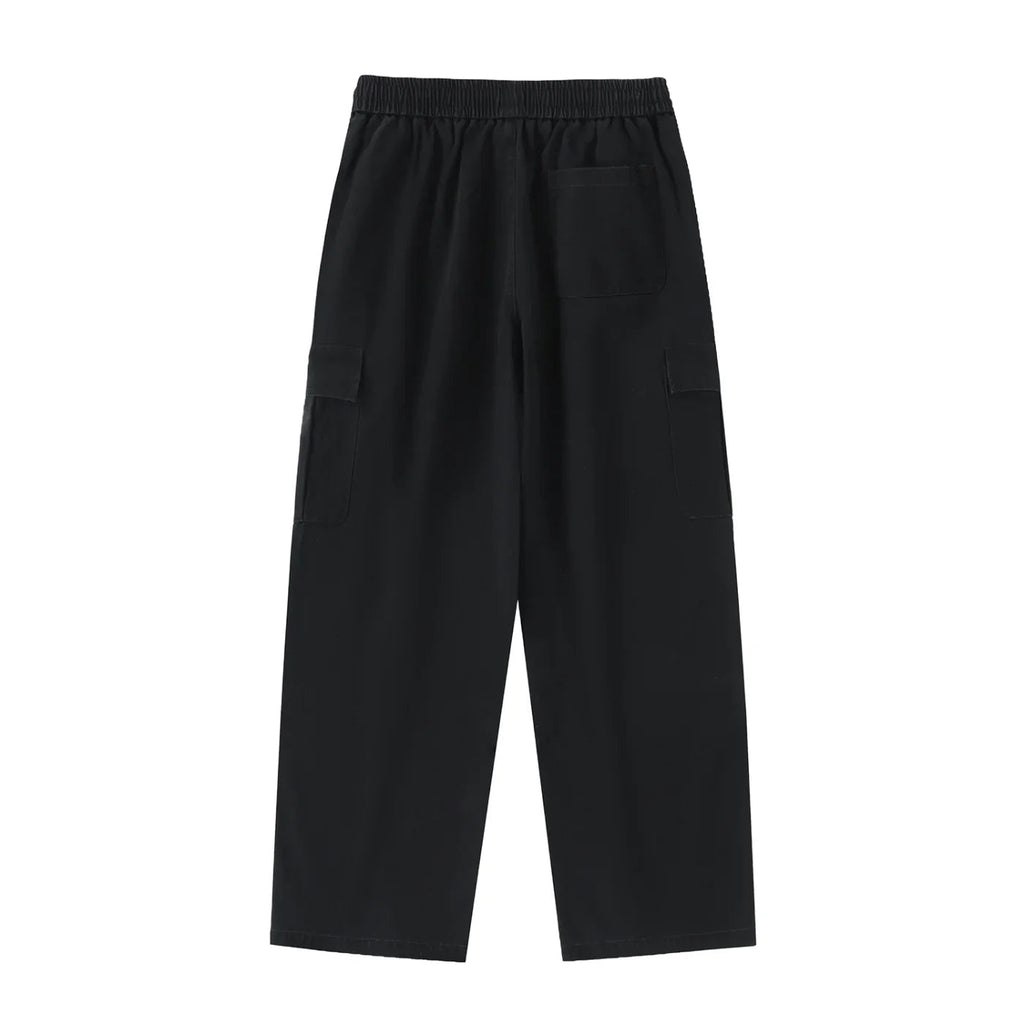 BEESMOOVE Drawstring Waist Straight - Leg Cargo Pants - Beesmoove