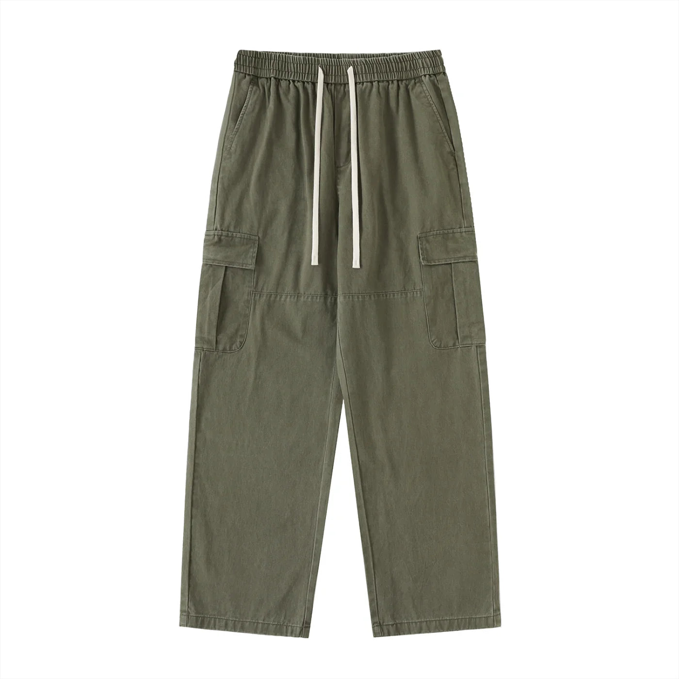 BEESMOOVE Drawstring Waist Straight - Leg Cargo Pants - Beesmoove
