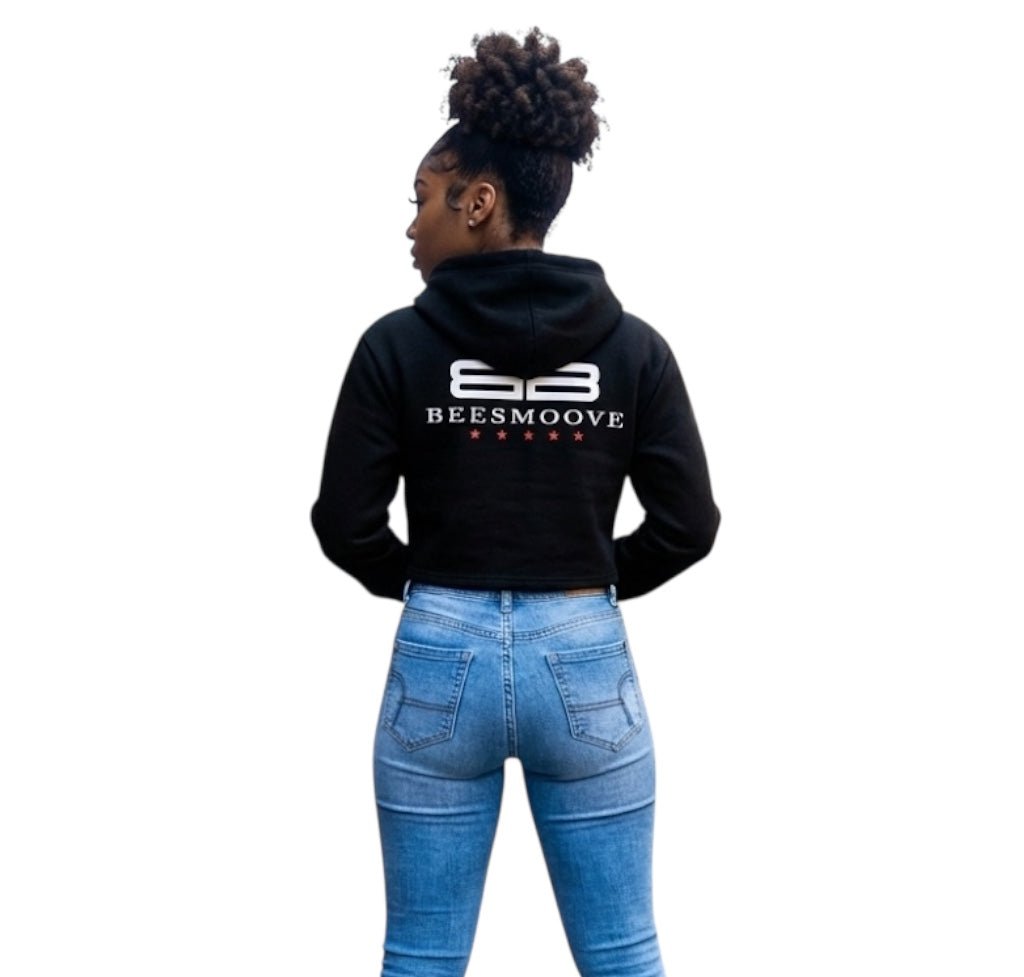 Beesmoove Driftwear Cropped Zip - Up Hoodie - Beesmoove