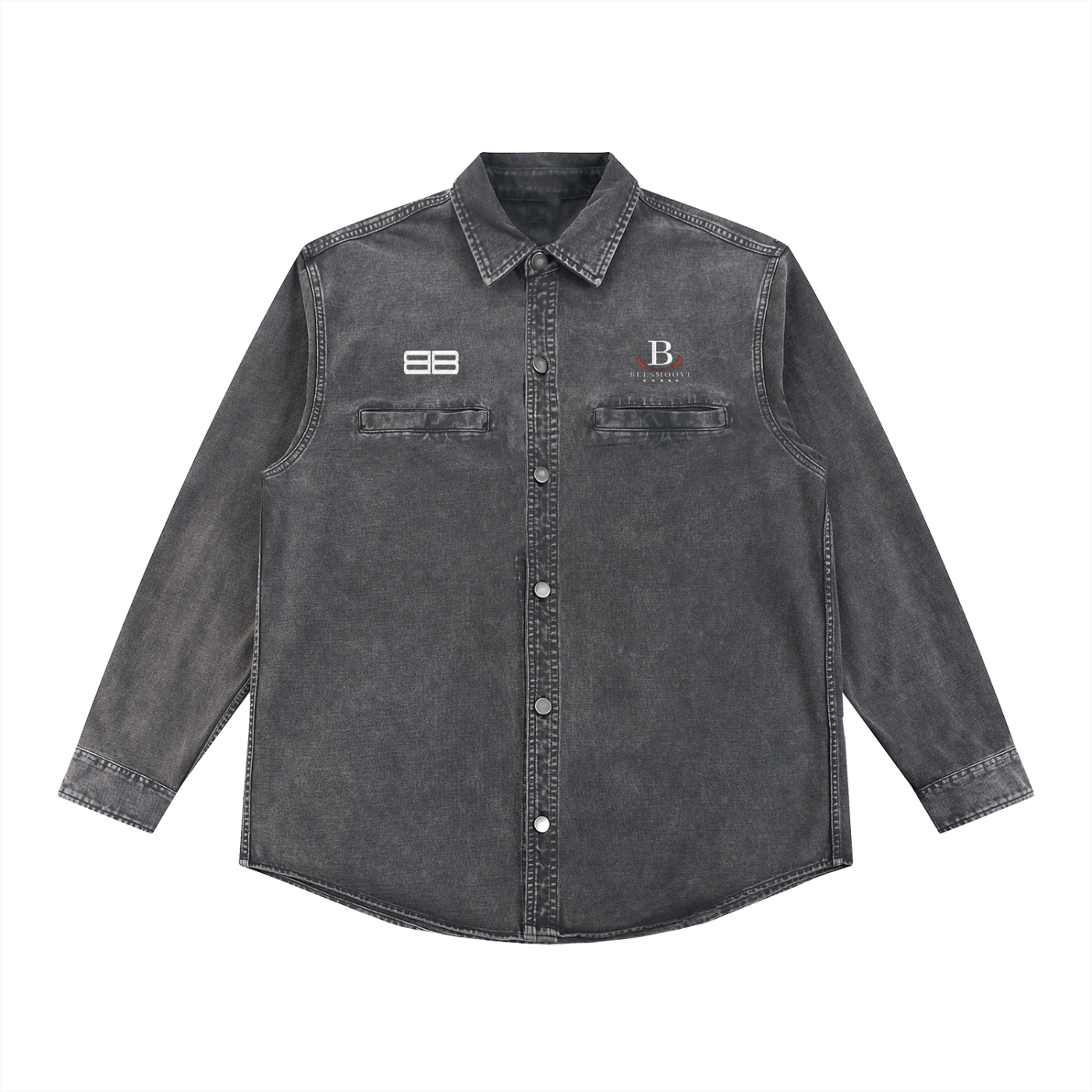 Beesmoove Driftwear Denim Vintage Washed Heavyweight Jacket - Beesmoove