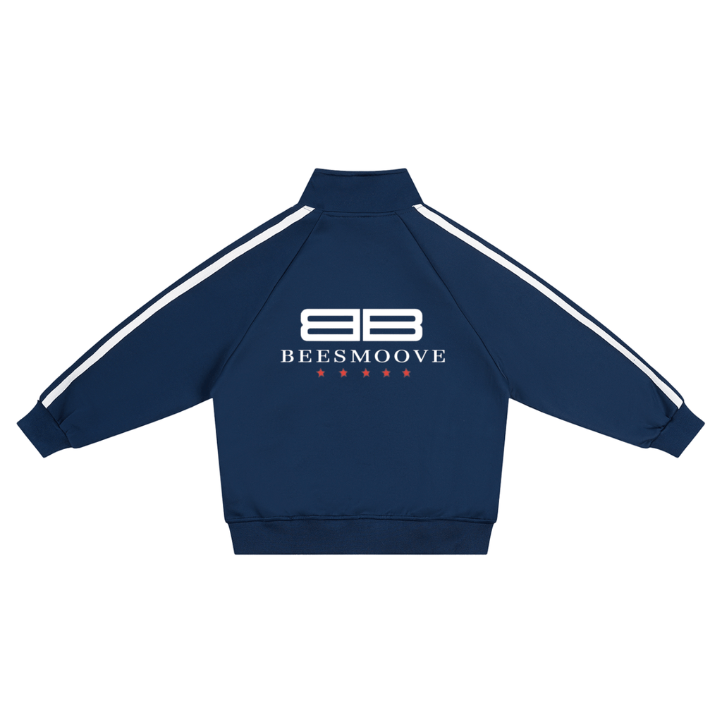 Beesmoove Driftwear Kids’ Contrast Tape Coach Jacket - Beesmoove