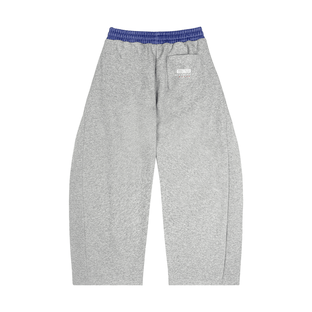 BEESMOOVE Driftwear Plaid Waistband Barrel Sweatpants - Beesmoove