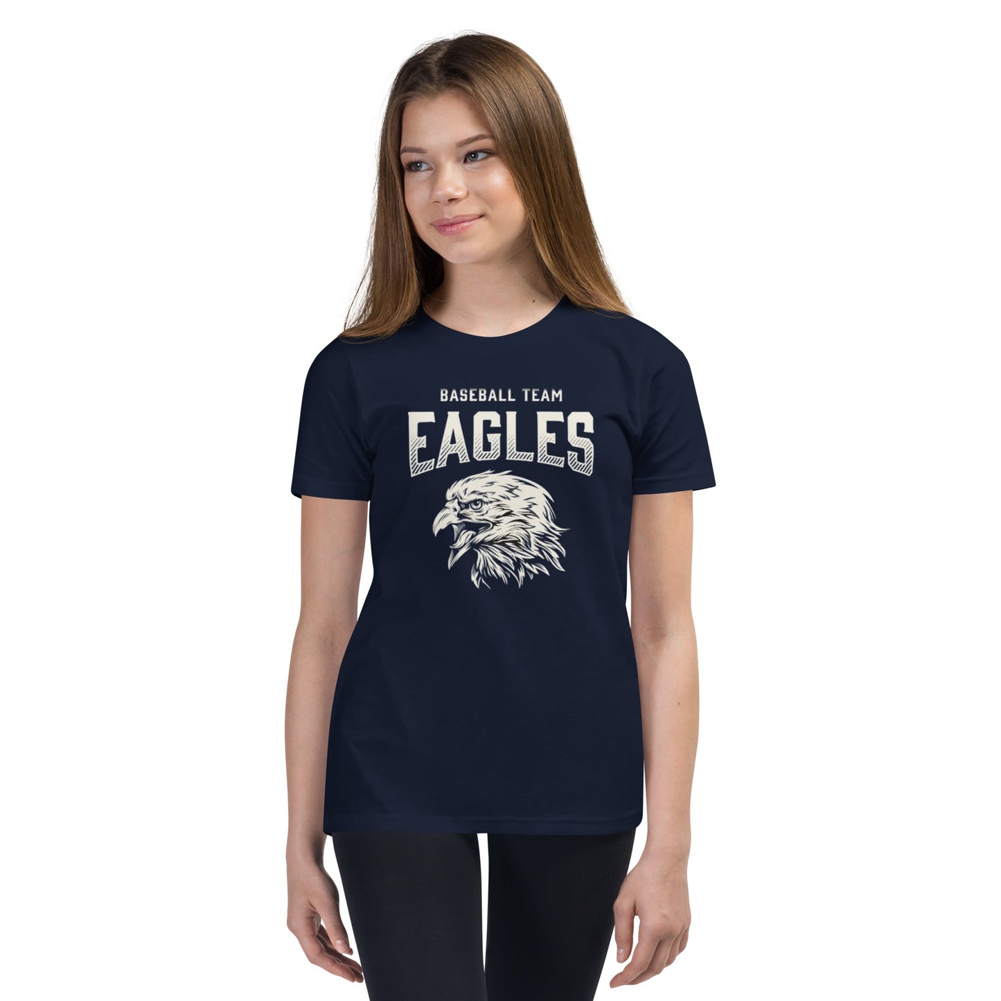 Beesmoove Eagles baseball Youth Short Sleeve T-Shirt - Beesmoove