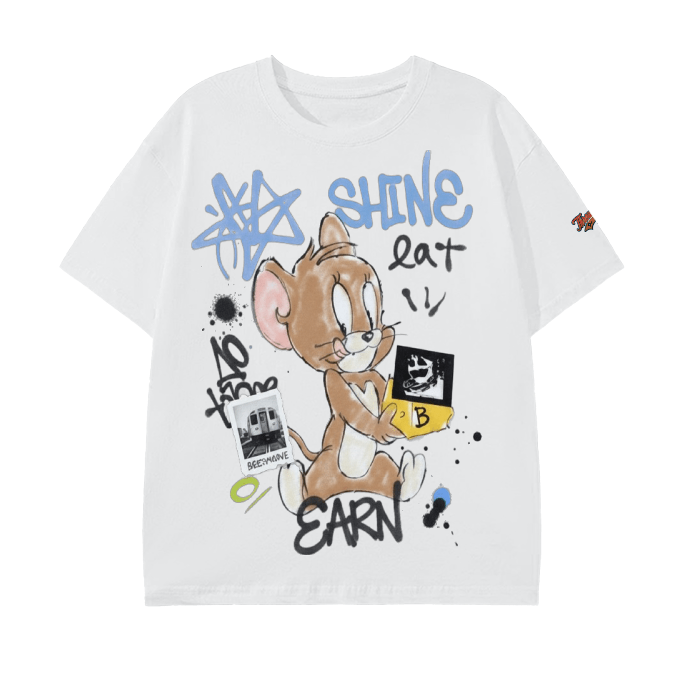 BEESMOOVE EAT • EARN • SHINE throwback T-Shirt - Beesmoove