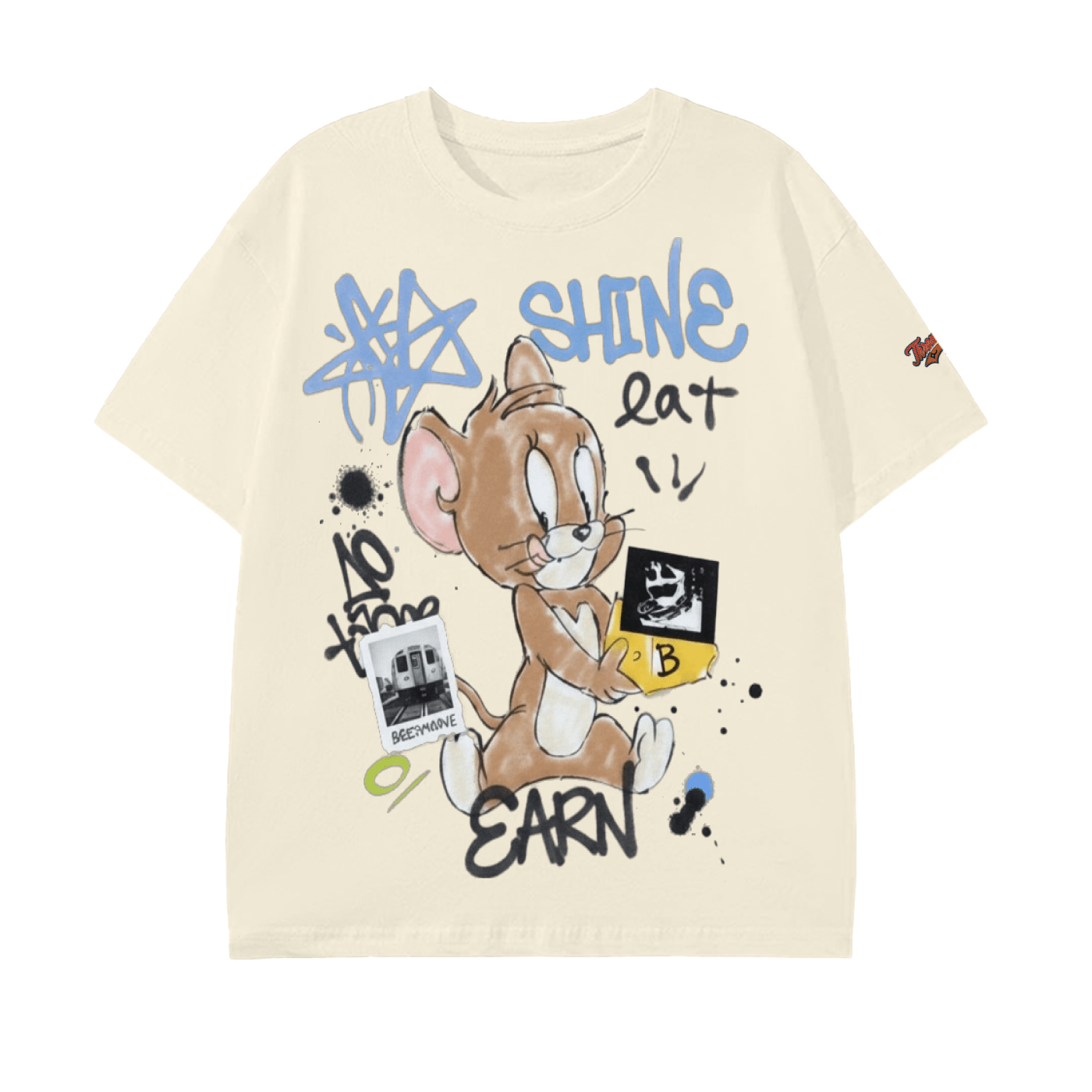 BEESMOOVE EAT • EARN • SHINE throwback T-Shirt - Beesmoove