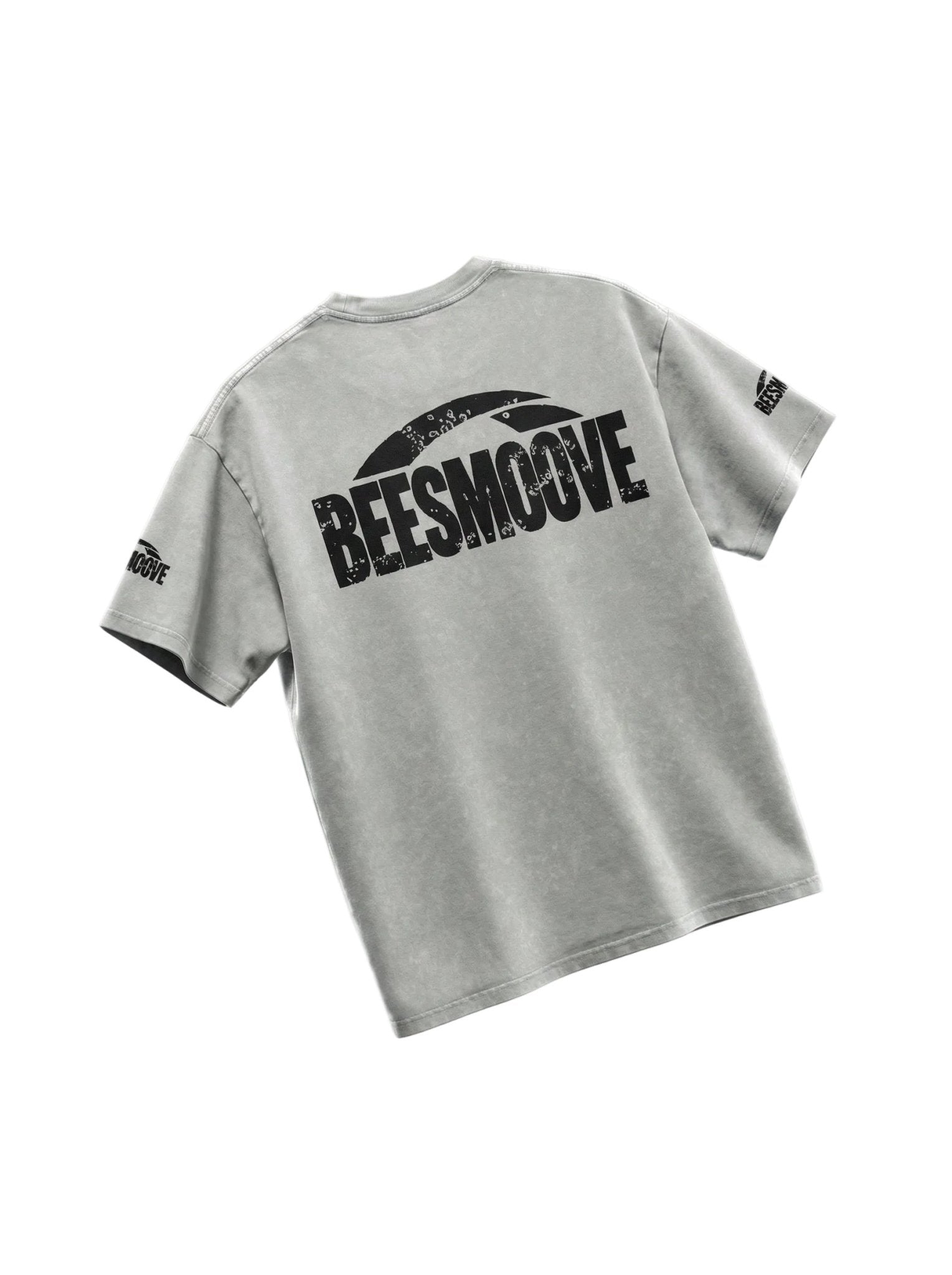 BEESMOOVE “Electric Swarm Black Washed Oversized Cotton Tee - Beesmoove