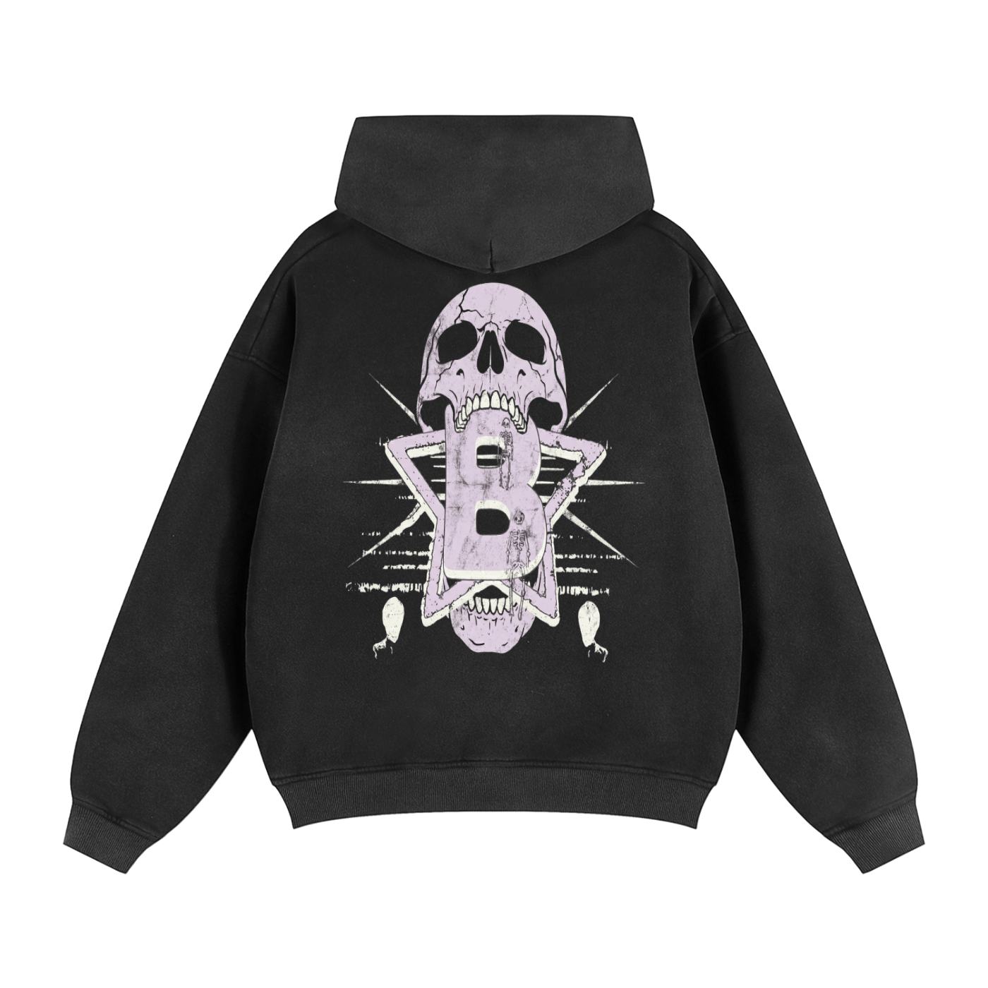 BEESMOOVE: Energy Never Dies Zipper Boxy Hoodie - Beesmoove
