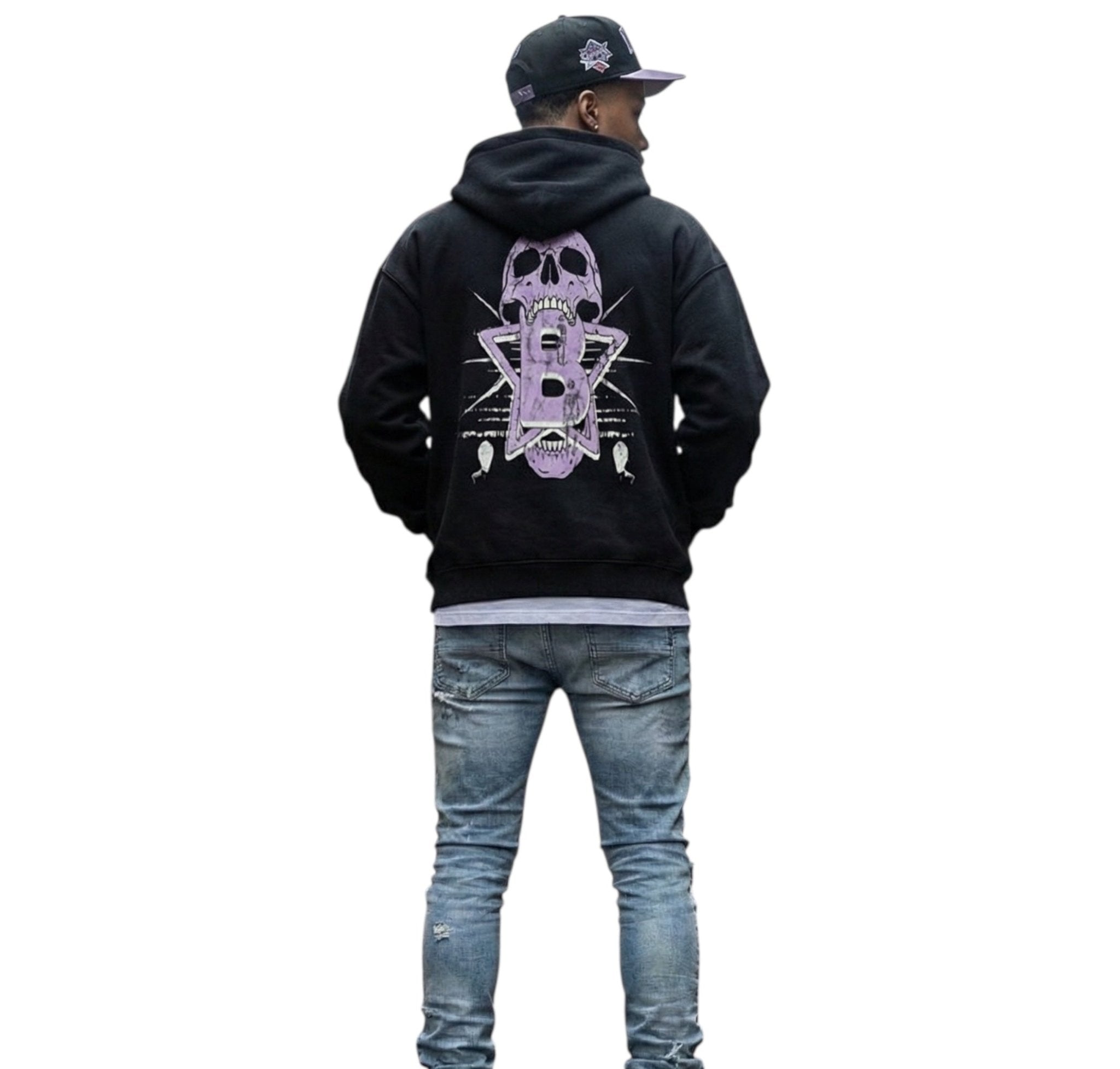 BEESMOOVE: Energy Never Dies Zipper Boxy Hoodie - Beesmoove