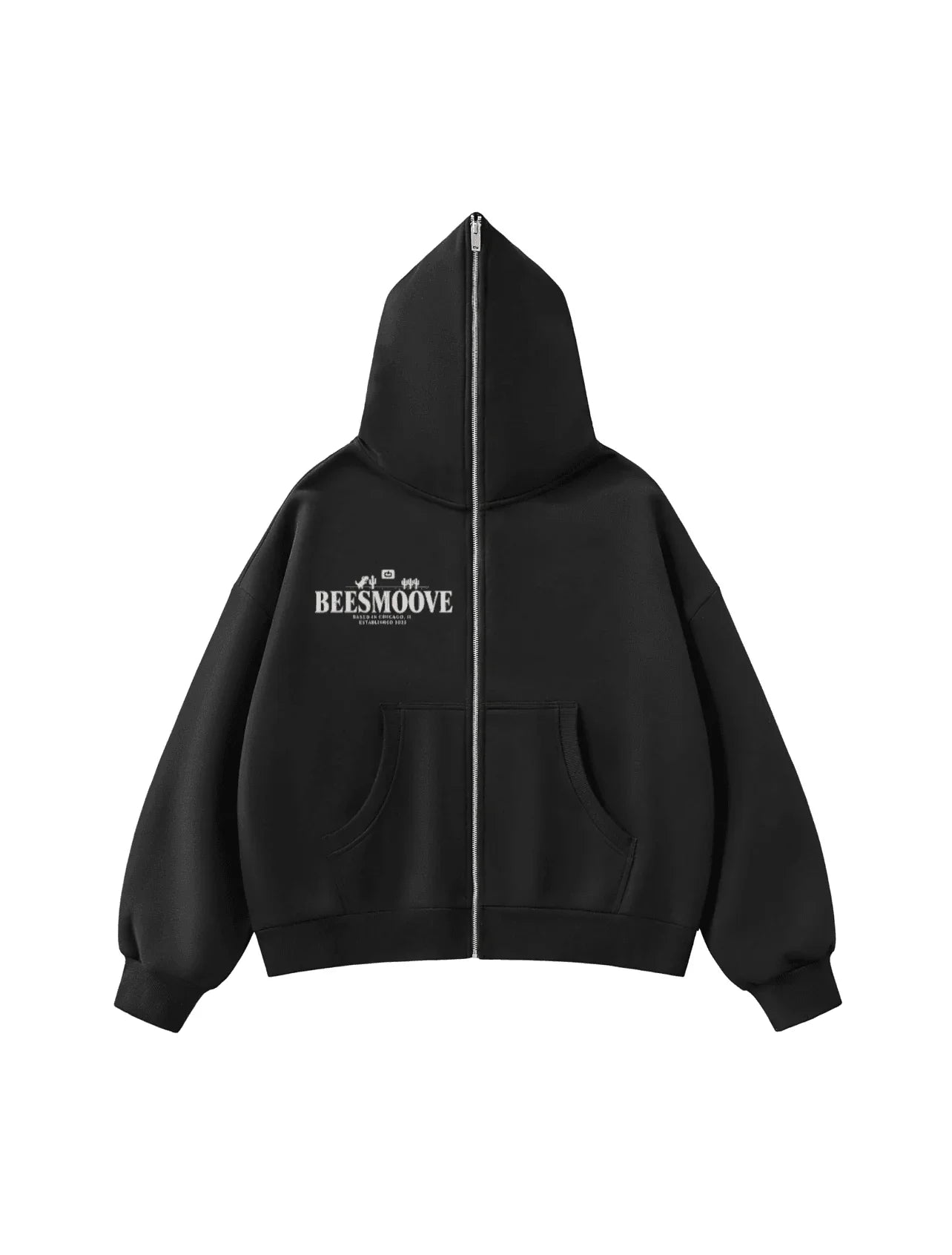BEESMOOVE: Error Legacy Full - Zip Boxy Hoodie - Beesmoove