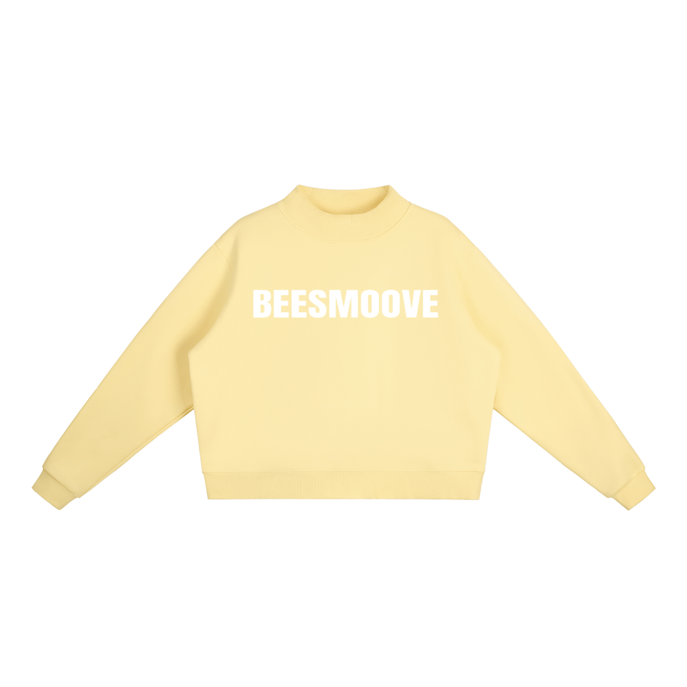 BEESMOOVE Essential Fleece Mock - Neck Crew Sweatshirt - Beesmoove