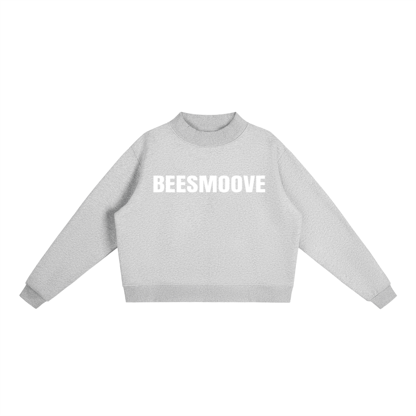 BEESMOOVE Essential Fleece Mock - Neck Crew Sweatshirt - Beesmoove