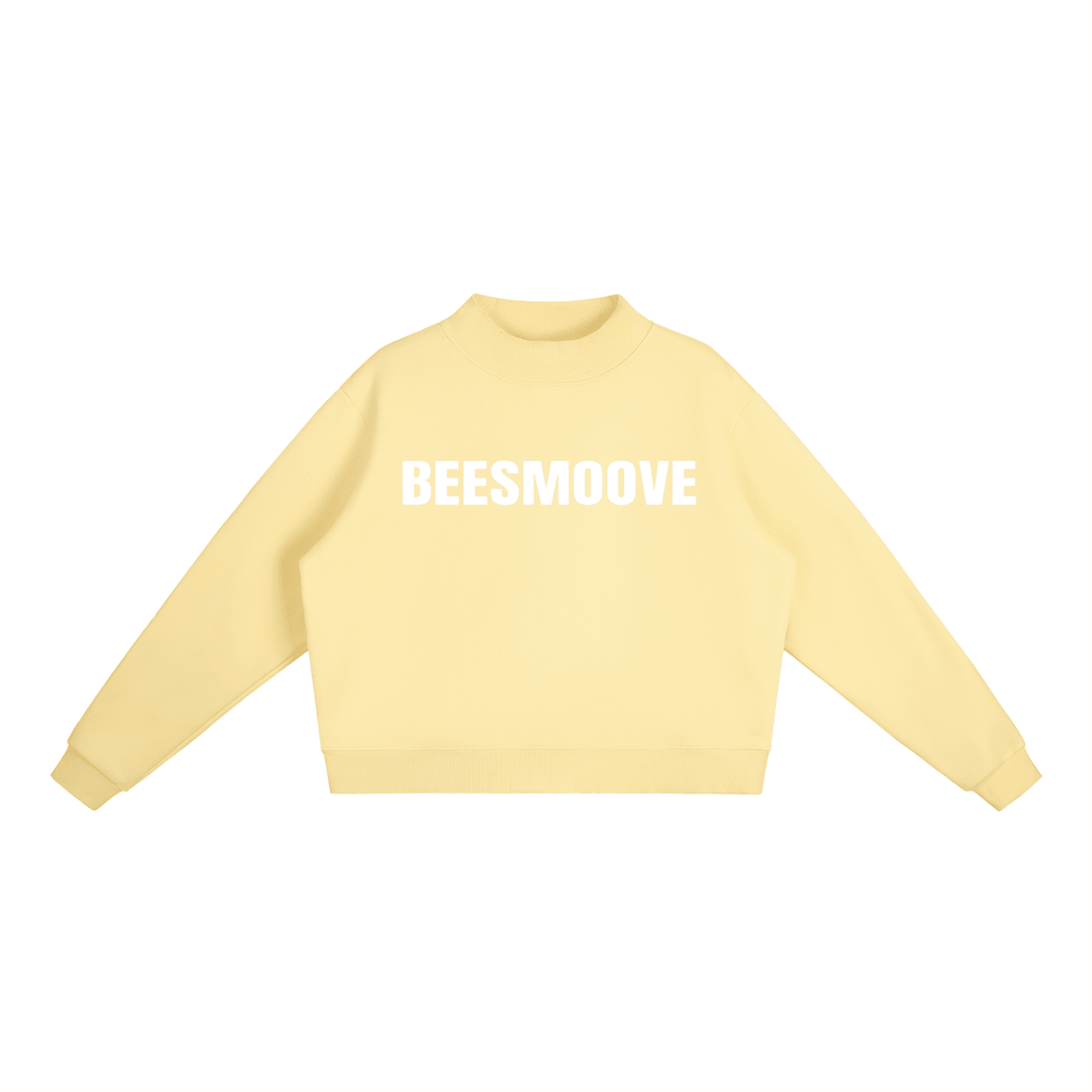 BEESMOOVE Essential Fleece Mock - Neck Crew Sweatshirt - Beesmoove