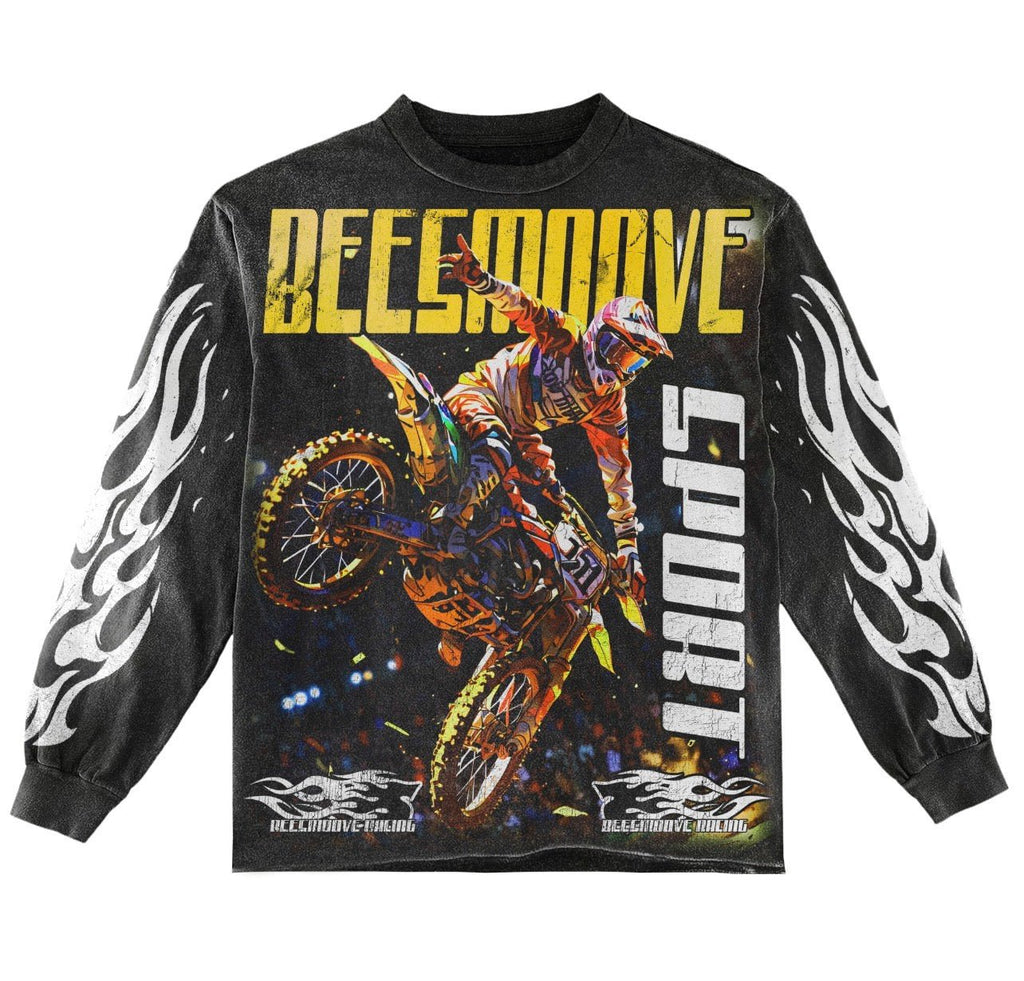 BEESMOOVE EXTREME FULL THROTTLE Long Sleeve Tee - Beesmoove