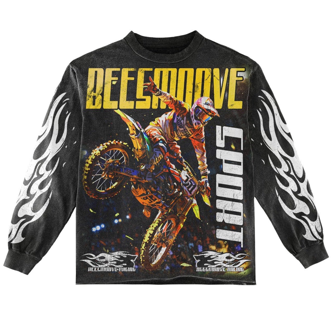 BEESMOOVE EXTREME FULL THROTTLE Long Sleeve Tee - Beesmoove