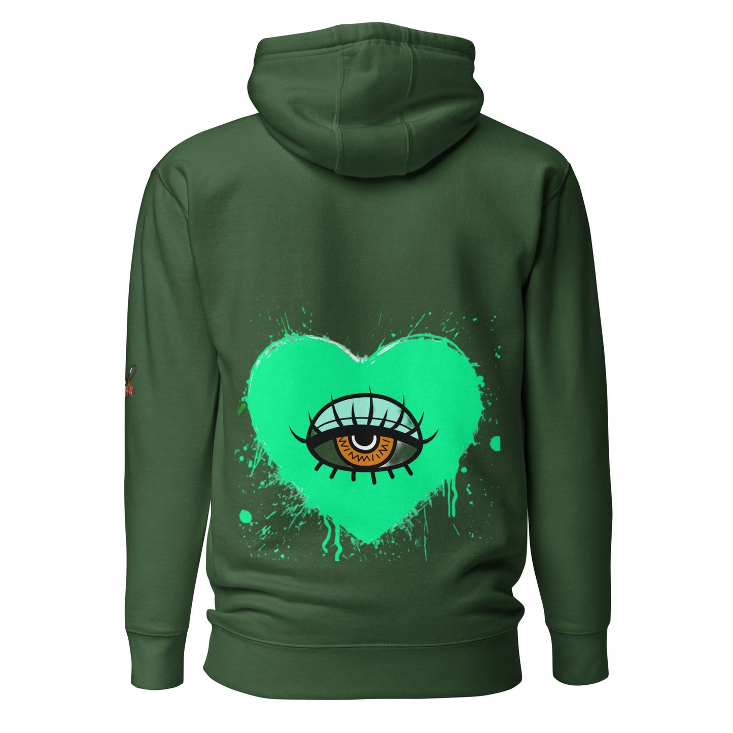 Beesmoove eye catcher green Unisex Hoodie - Beesmoove