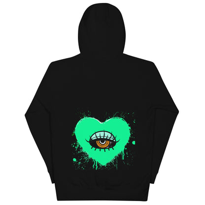 Beesmoove eye catcher green Unisex Hoodie - Beesmoove