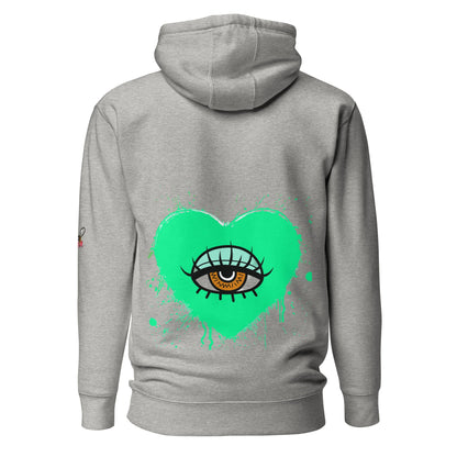 Beesmoove eye catcher green Unisex Hoodie - Beesmoove