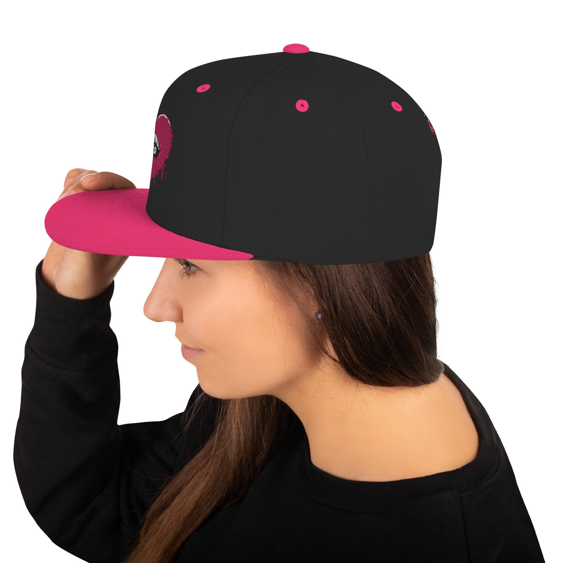 Beesmoove eye catcher pink Snapback Hat - Beesmoove