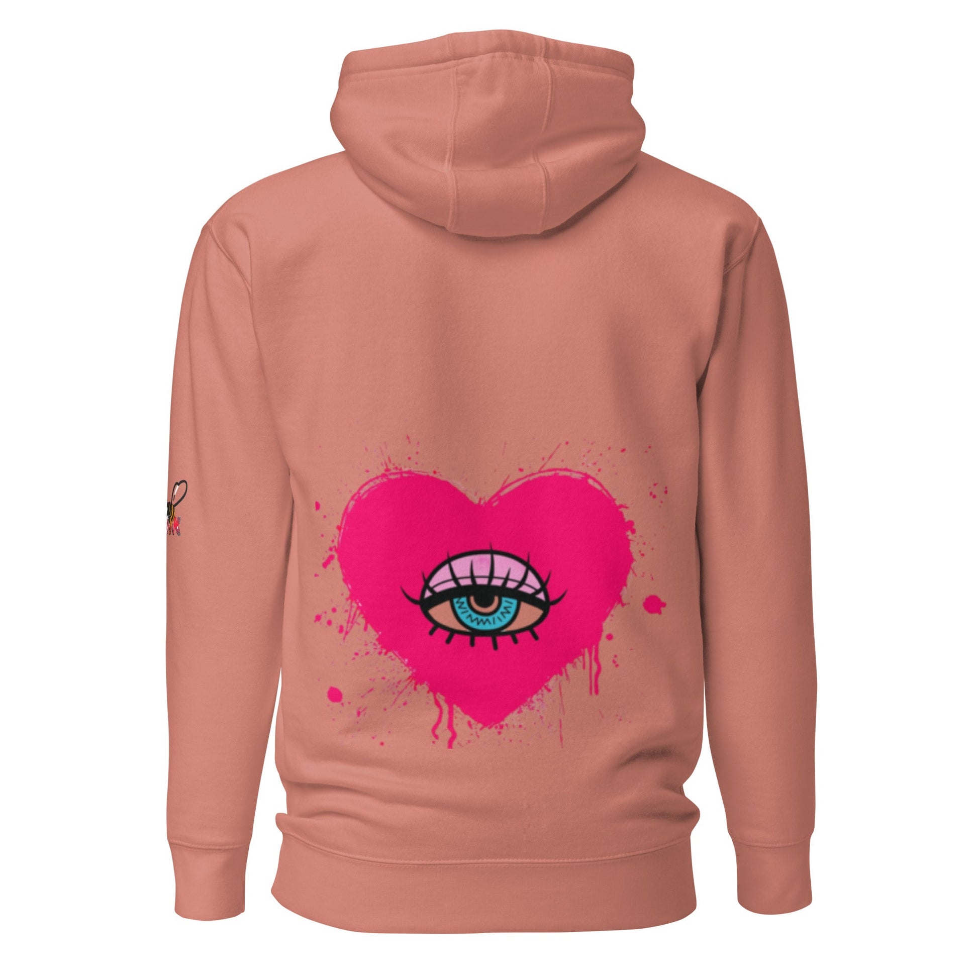 Beesmoove eye catcher pink Unisex Hoodie - Beesmoove