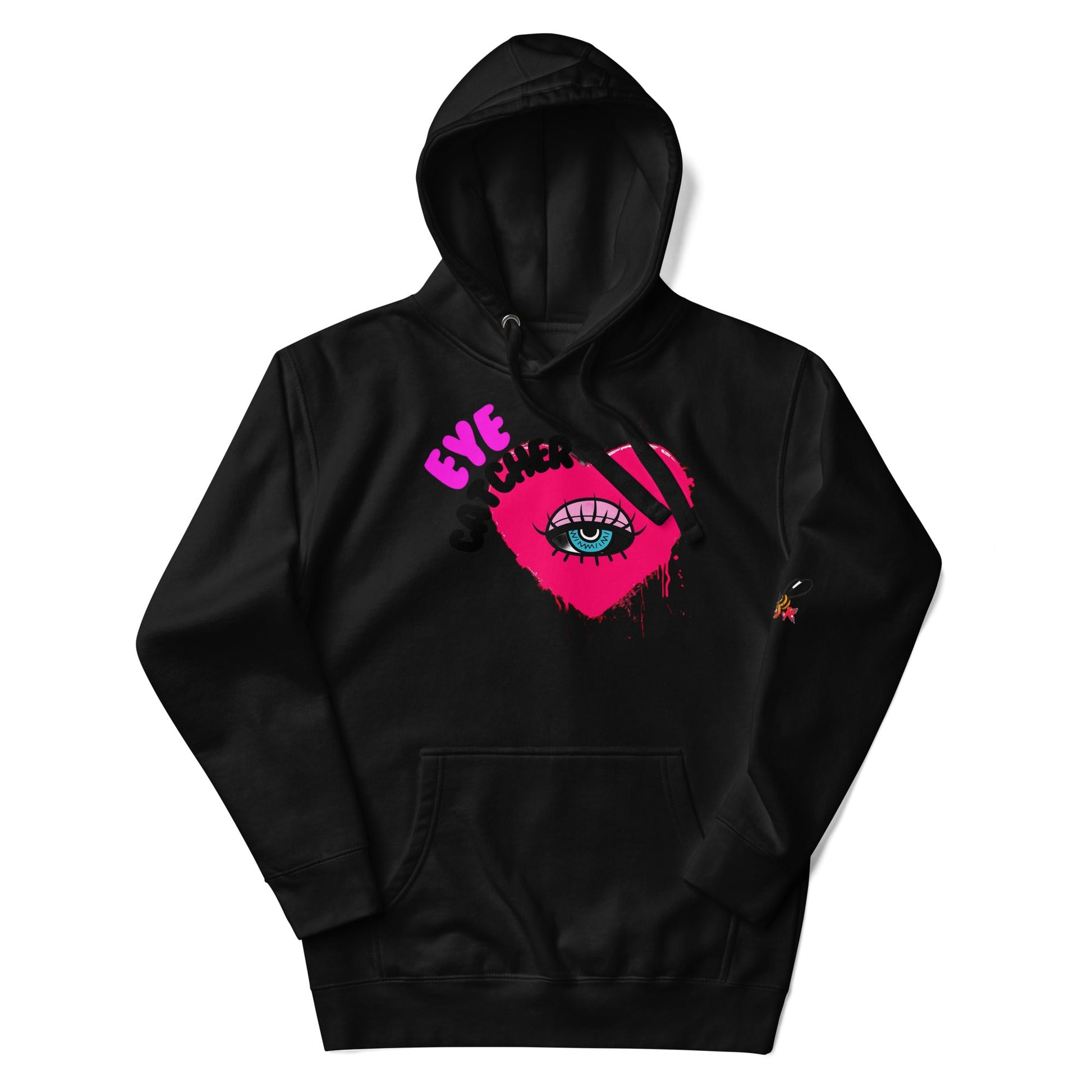 Beesmoove eye catcher pink Unisex Hoodie - Beesmoove