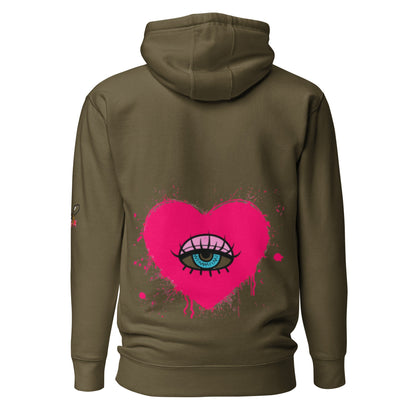 Beesmoove eye catcher pink Unisex Hoodie - Beesmoove