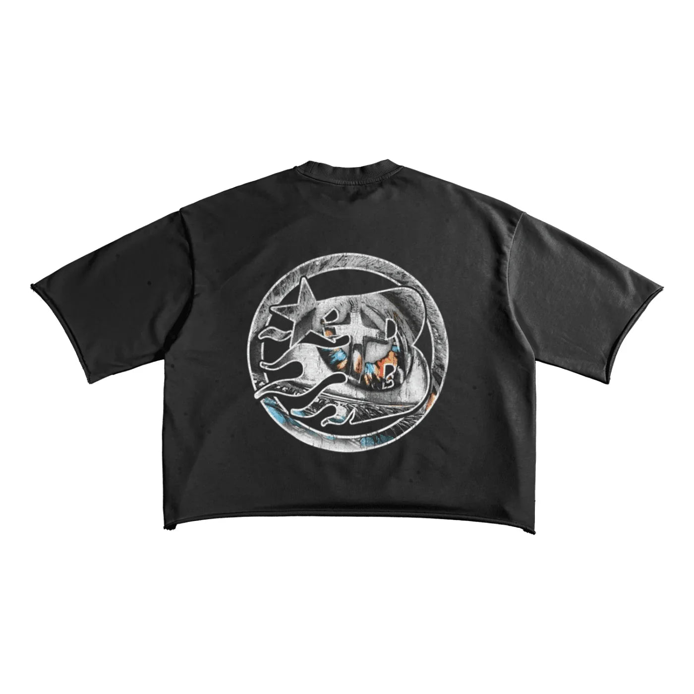 BEESMOOVE Eye of Truth Raw Edge T-shirt - Beesmoove