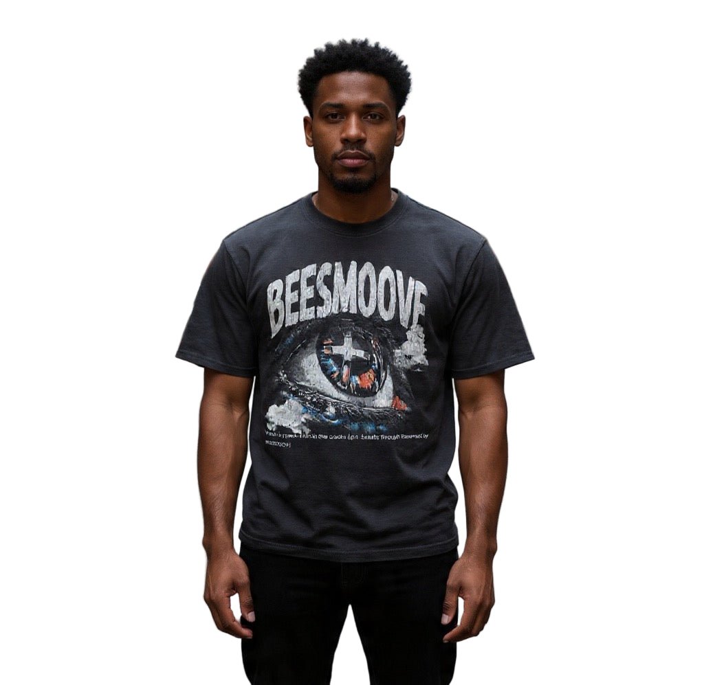 BEESMOOVE Eye of Truth Raw Edge T-shirt - Beesmoove