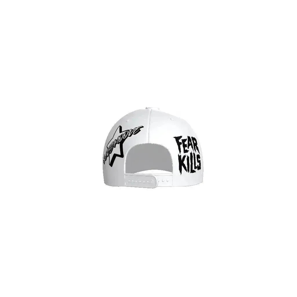 Beesmoove "Fear Kills All" White Cap - Beesmoove