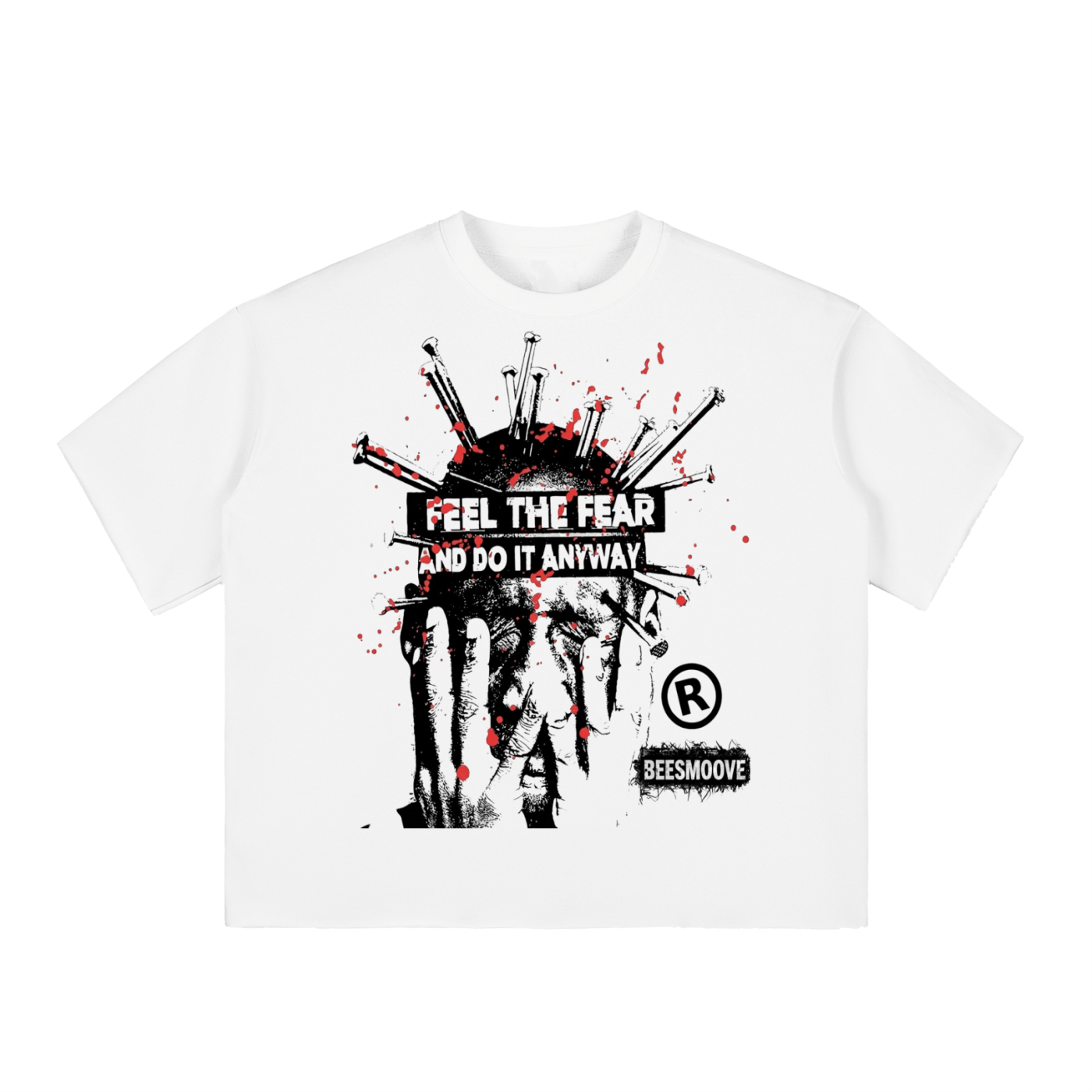 BEESMOOVE FEARLESS 2025 Boxy Half - Sleeve T-Shirt - Beesmoove