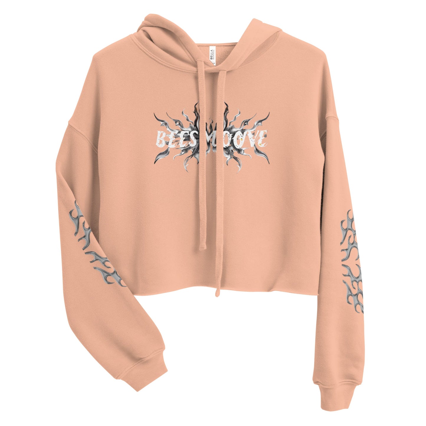 Beesmoove flame Crop Hoodie - Beesmoove