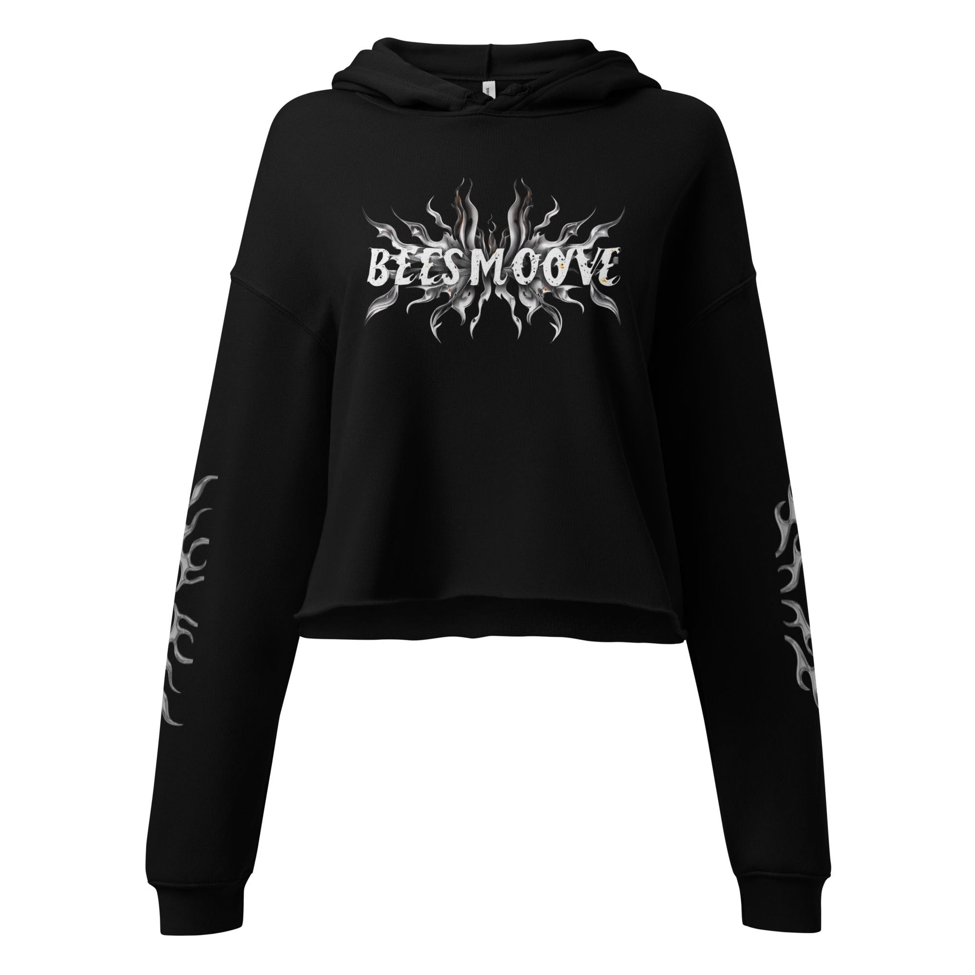 Beesmoove flame Crop Hoodie - Beesmoove