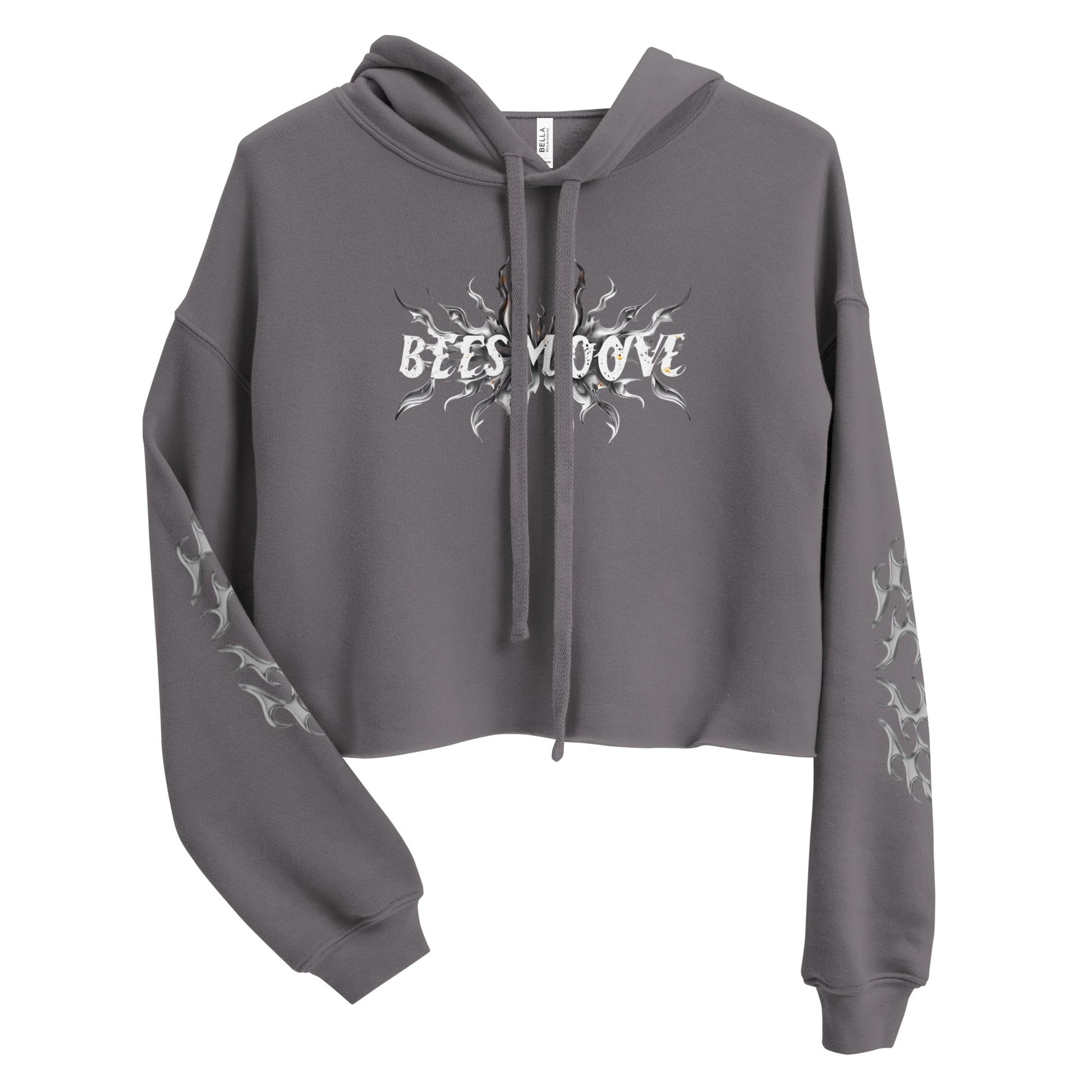 Beesmoove flame Crop Hoodie - Beesmoove