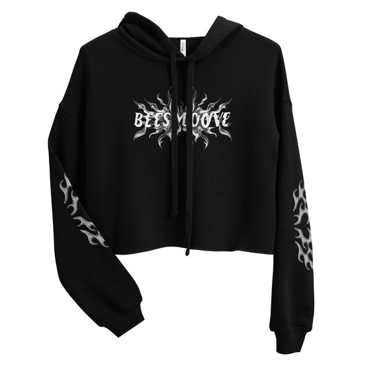 Beesmoove flame Crop Hoodie - Beesmoove