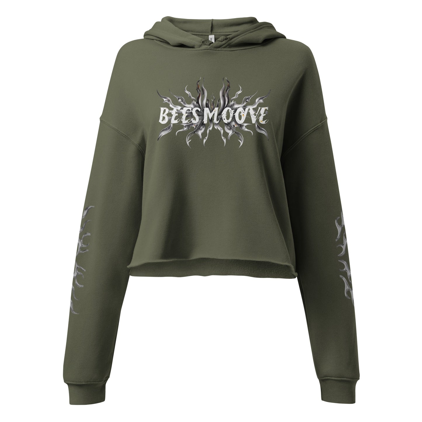 Beesmoove flame Crop Hoodie - Beesmoove