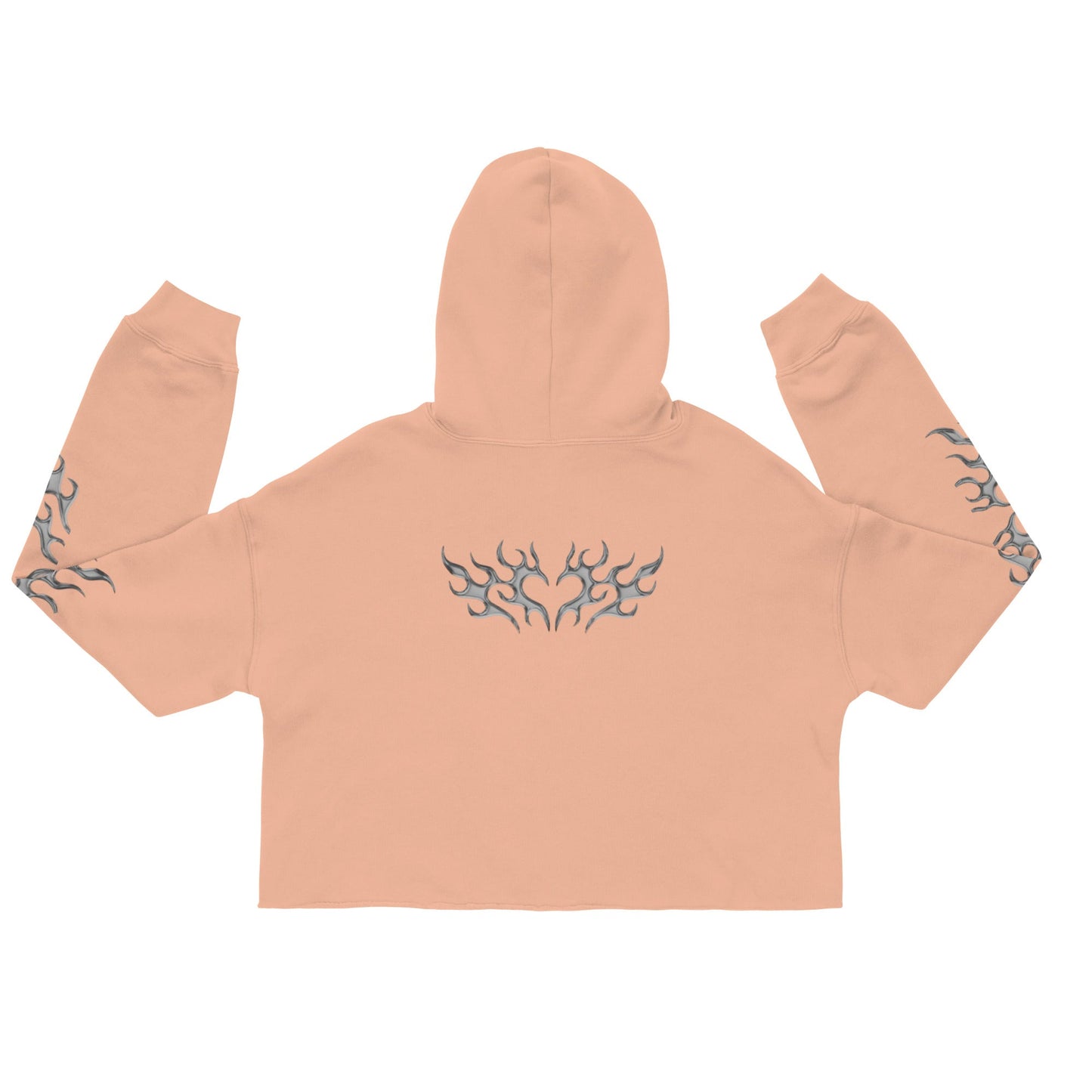 Beesmoove flame Crop Hoodie - Beesmoove