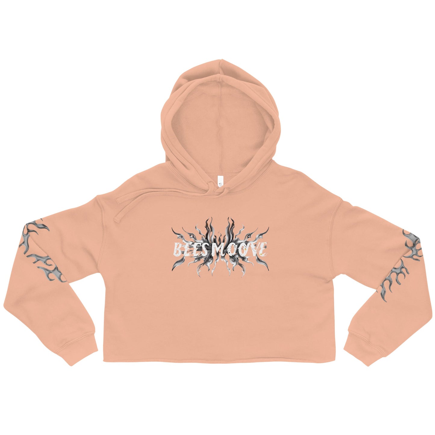 Beesmoove flame Crop Hoodie - Beesmoove