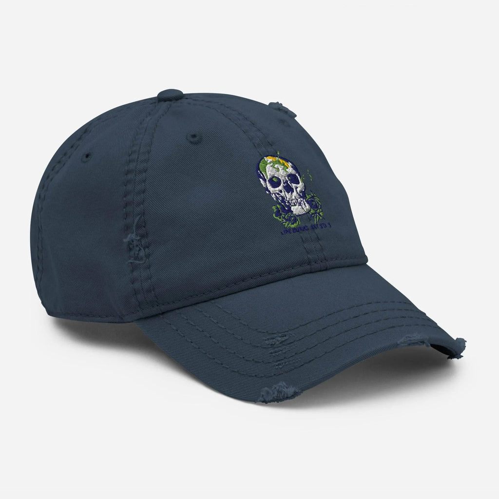 BEESMOOVE Flame Runner Distressed Dad Hat - Beesmoove