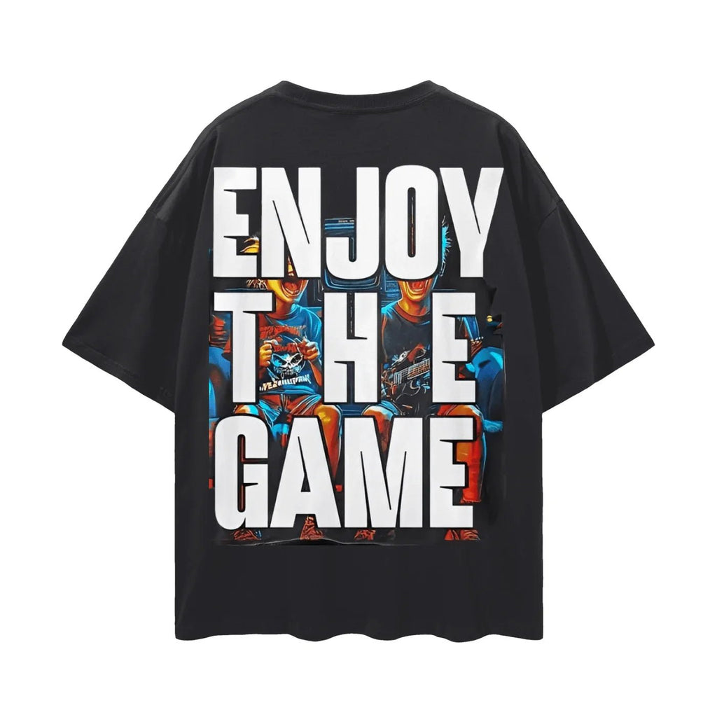 BEESMOOVE Game Overdose Oversize Deep Drop Shoulder Tee - Beesmoove