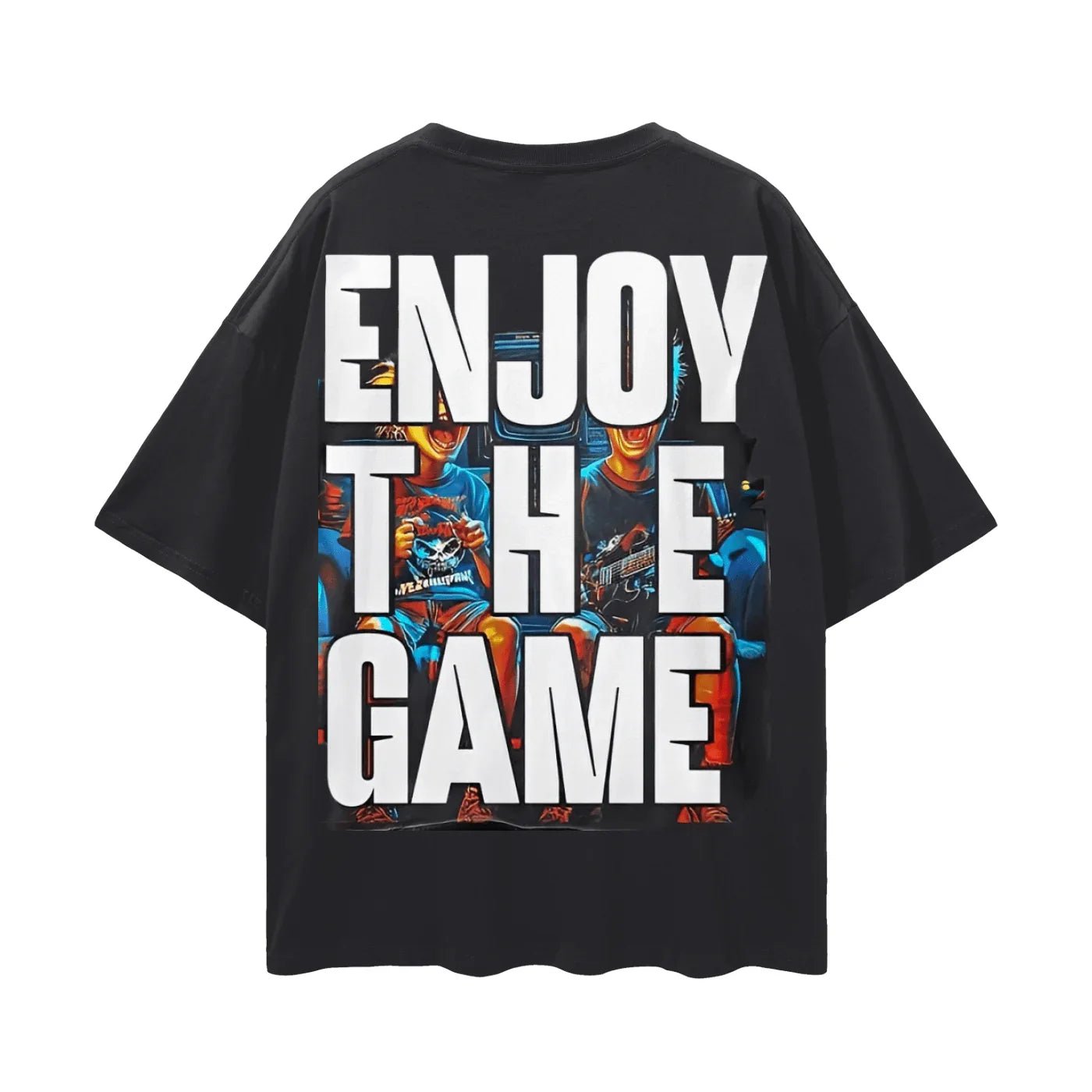 BEESMOOVE Game Overdose Oversize Deep Drop Shoulder Tee - Beesmoove