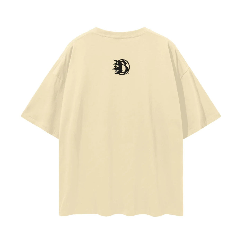 BEESMOOVE Genius Wave Oversize Deep Drop Shoulder Tee - Beesmoove