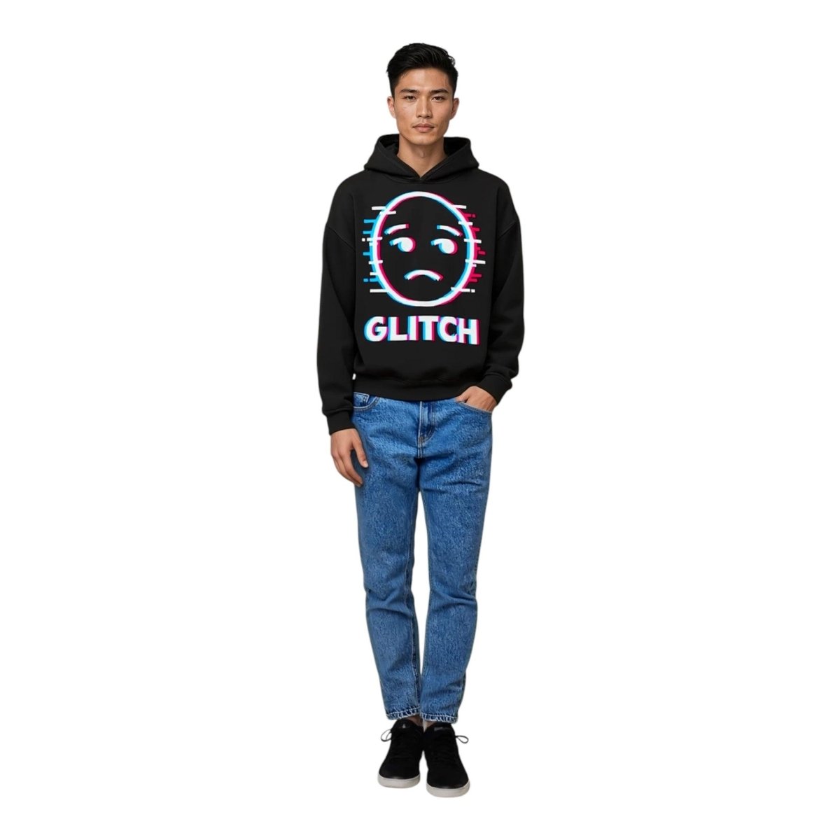 Beesmoove glitch Boxy Hoodie - Beesmoove