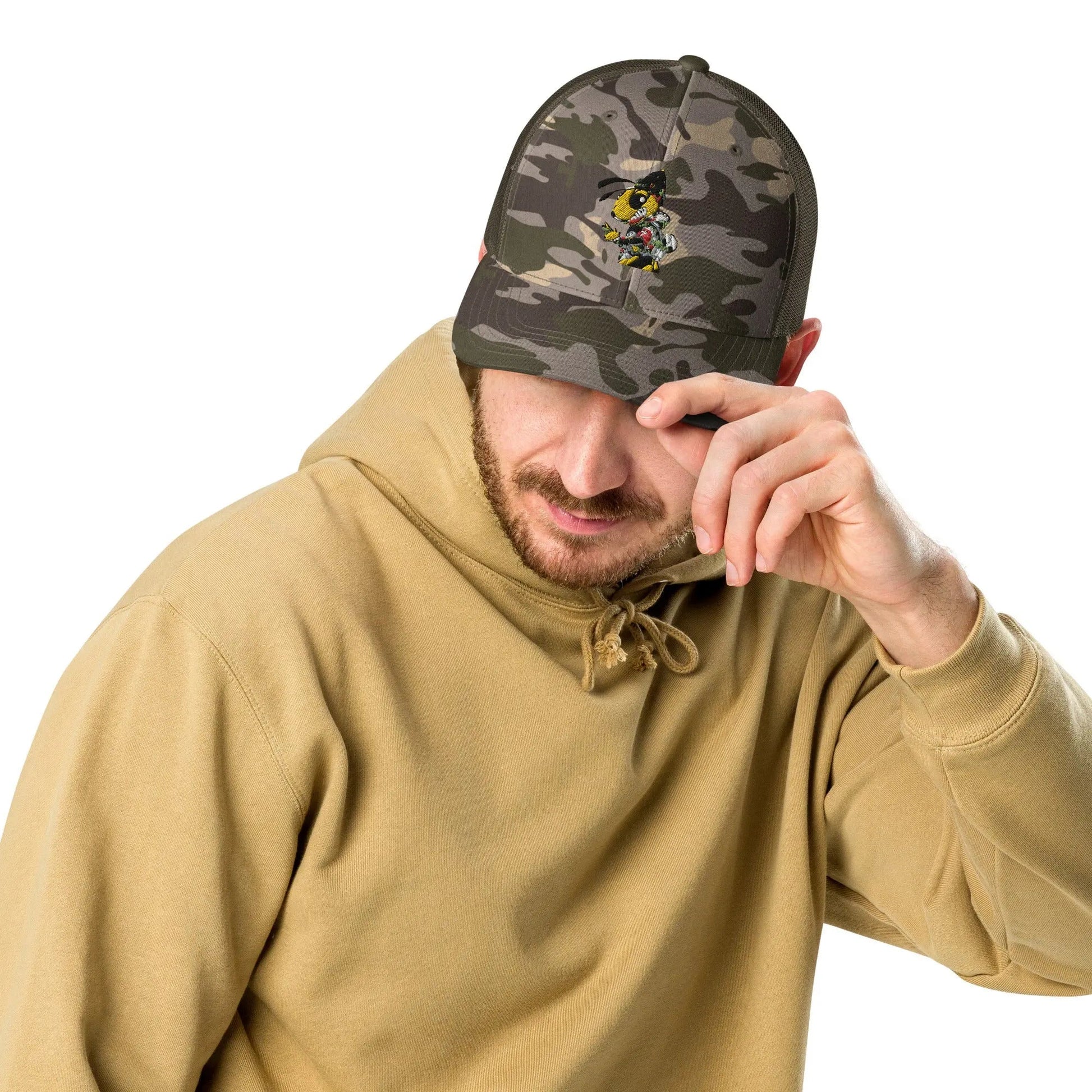 Beesmoove go to war Camouflage trucker hat - Beesmoove