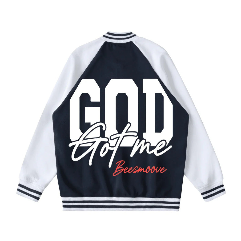 BEESMOOVE God Got Me Varsit Jacket - Beesmoove
