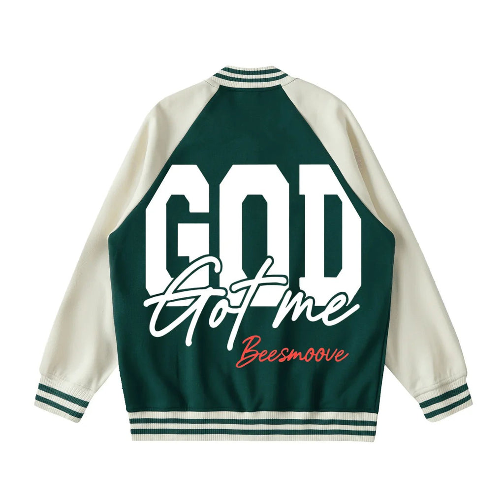 BEESMOOVE God Got Me Varsit Jacket - Beesmoove