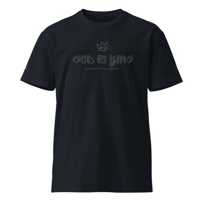 Beesmoove god is king Unisex premium t-shirt - Beesmoove