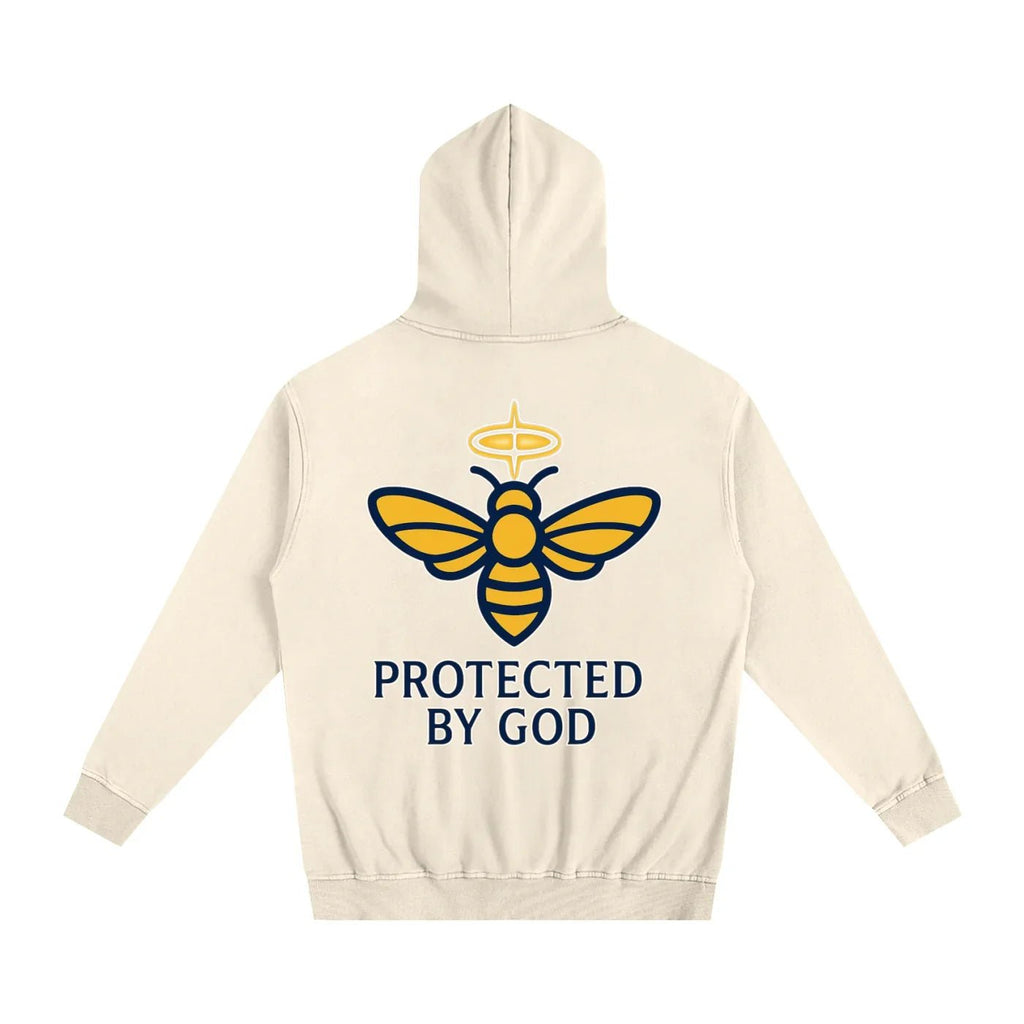 BEESMOOVE God’s Seal Protected By God Oversized Hoodie - Beesmoove