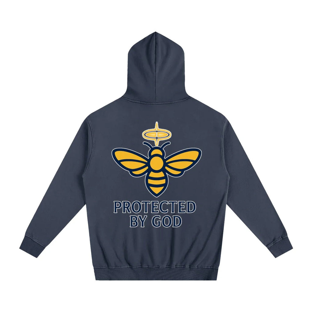 BEESMOOVE God’s Seal Protected By God Oversized Hoodie - Beesmoove