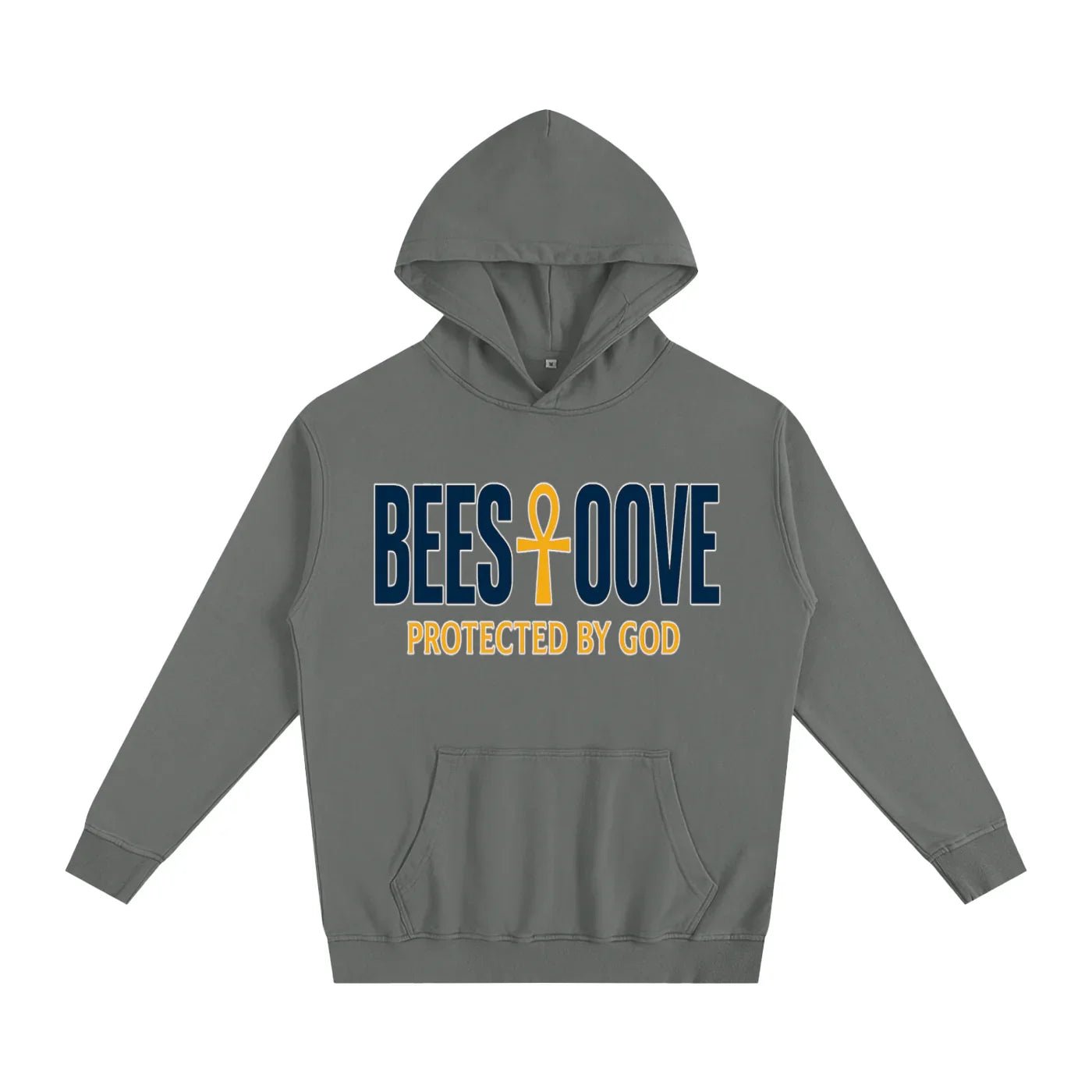 BEESMOOVE God’s Seal Protected By God Oversized Hoodie - Beesmoove